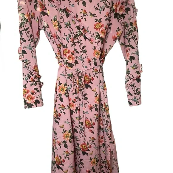 Topshop Pink Floral Dress - Picture 3 of 8